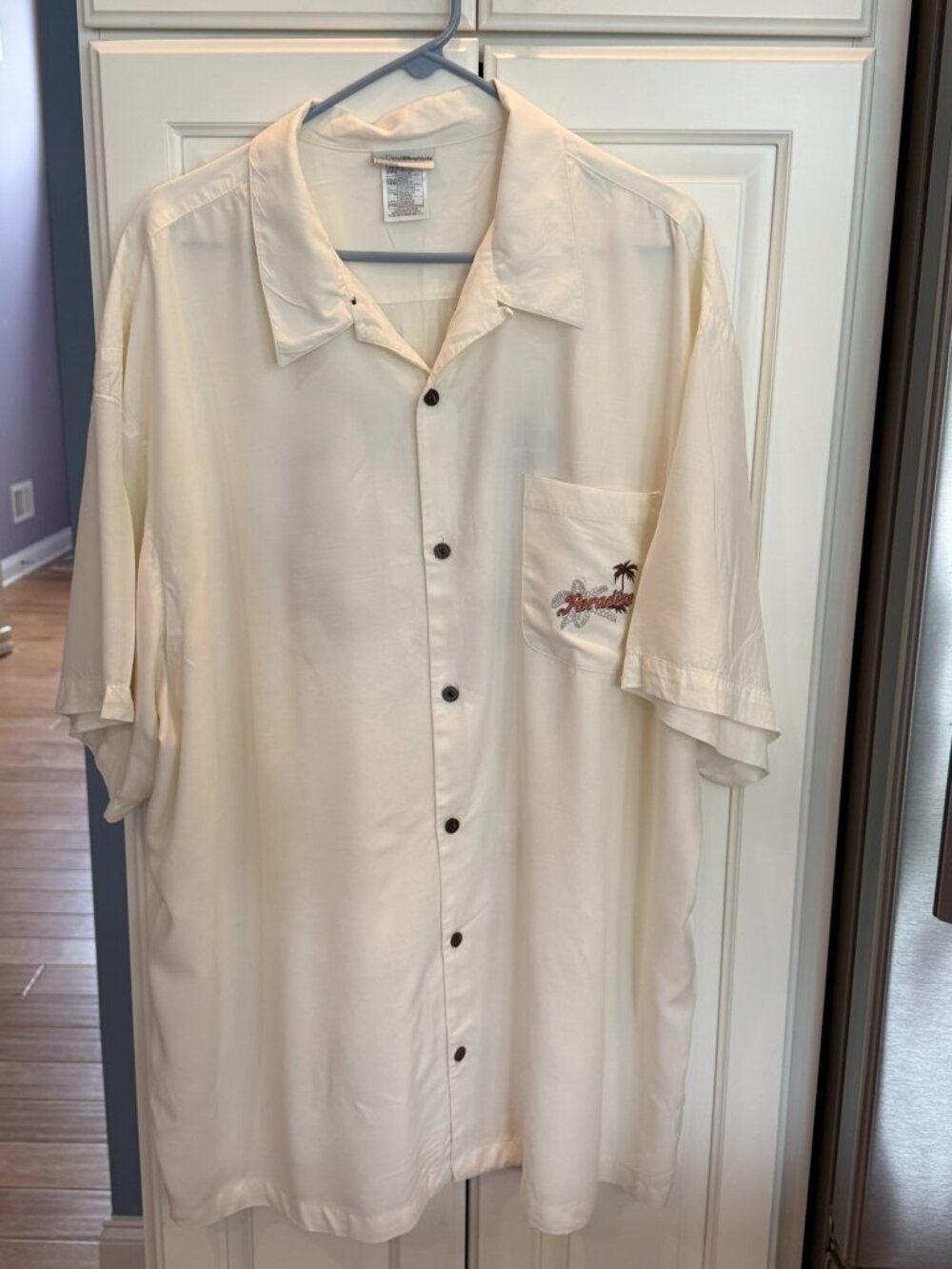 Walt Disney World Island Paradise Tropical Shirt Size XXL - Off White